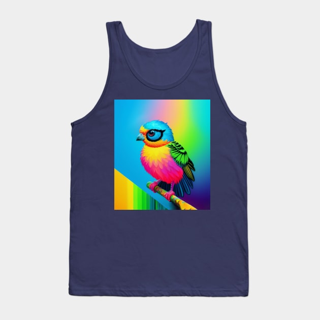 Colorful Small Parrot Tank Top by Nobiya